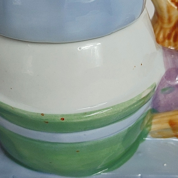 Humpty Dumpty Teapot Ceramic Decorative Collectible Vintage FEITX Nursery Rhyme - Picture 4 of 9